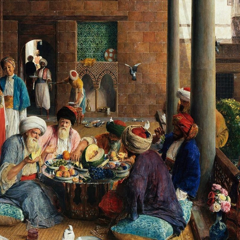 The Midday Meal, Cairo, Egypt (1875) by John Frederick Lewis