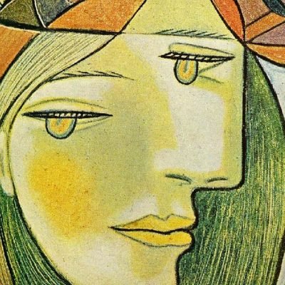 woman-in-orange-hat - Pablo Picasso